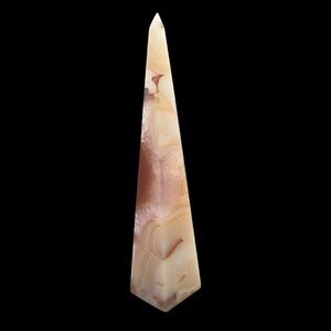 Stunning banded agate obelisk